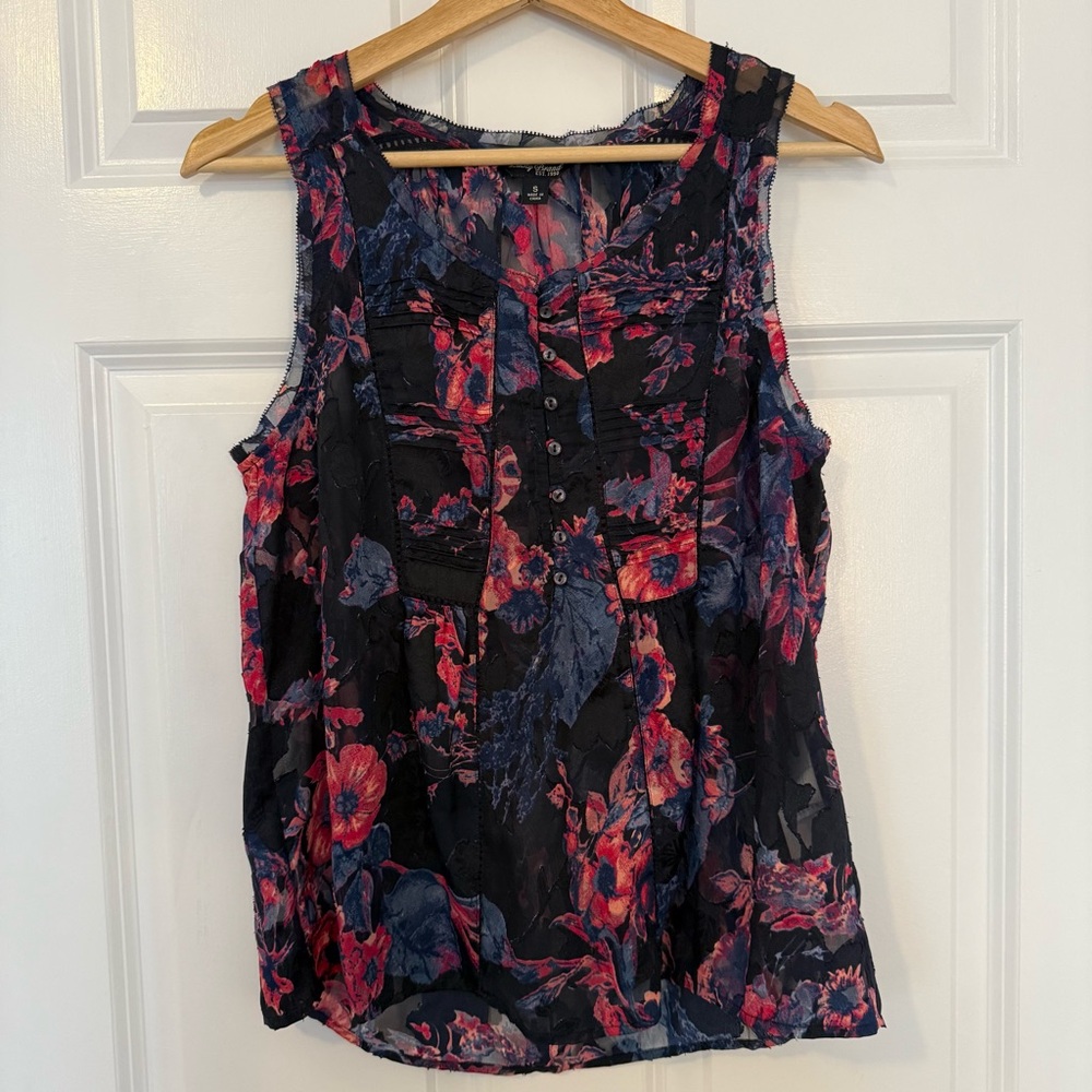 Lucky Brand Floral Sleeveless Top - Size Small